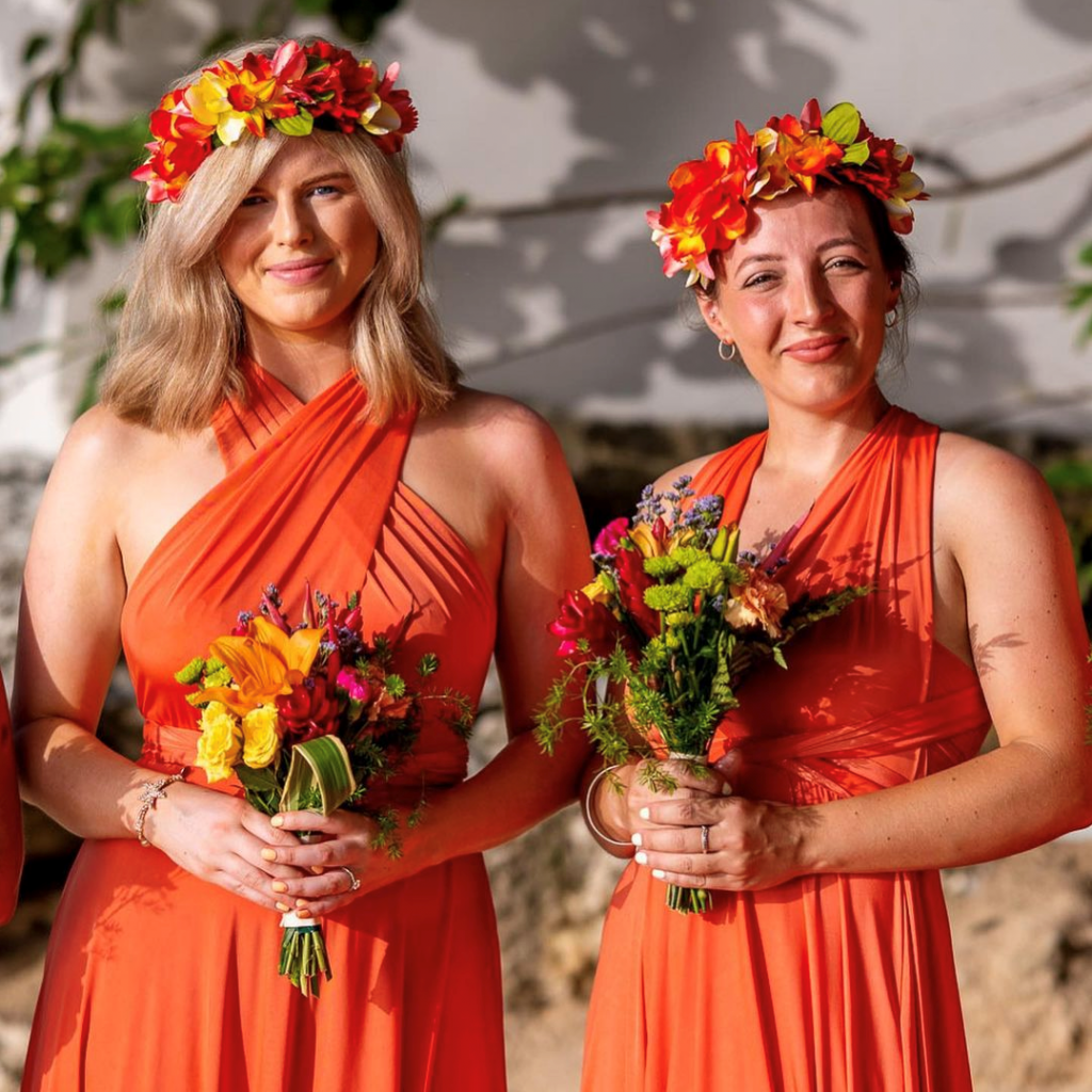 Orange Multiway dress Bridesmaids dress