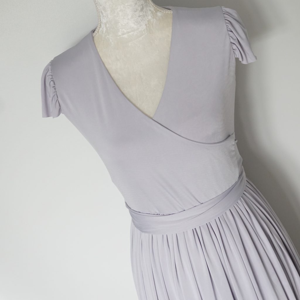 Silver Junior Wrap dress, wrap dress, bridesmaid dresses